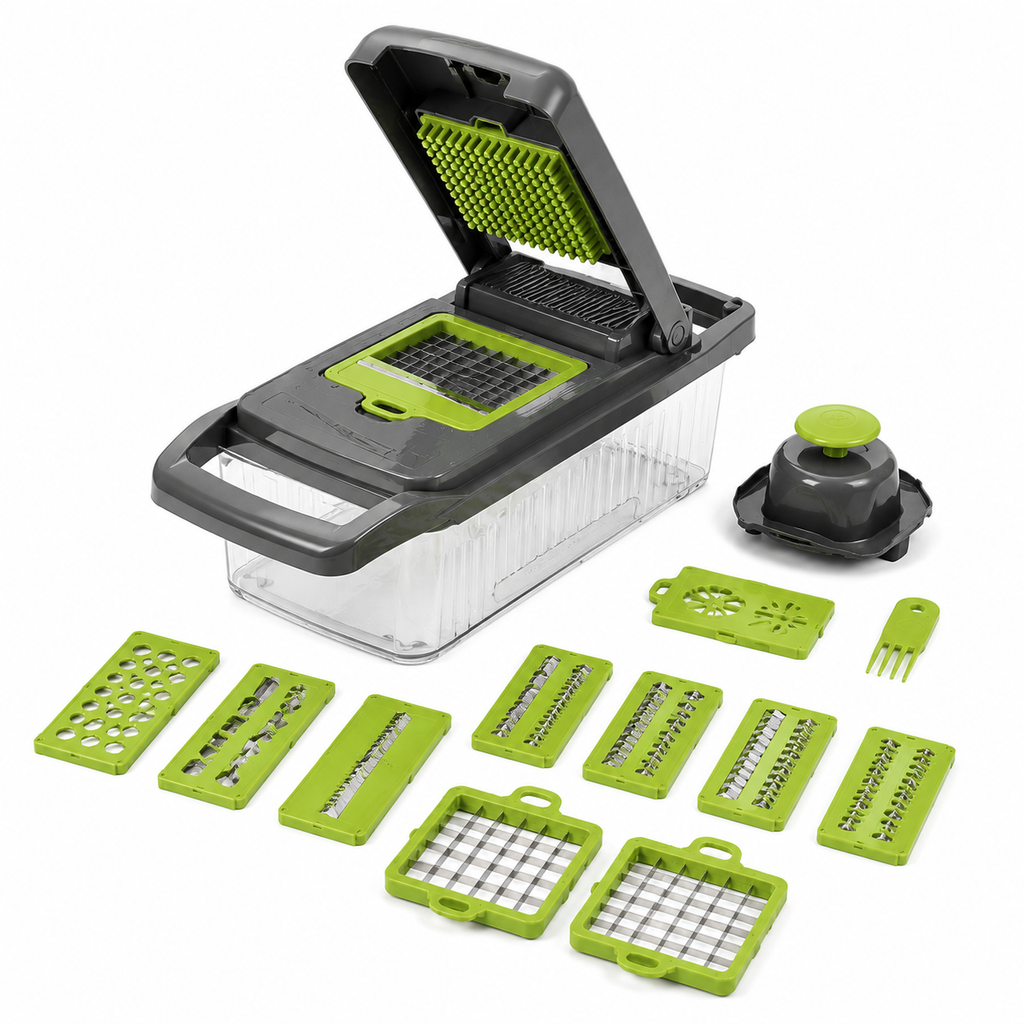 ViveSaludUSA™ SliceMaster 14-in-1 Adjustable Vegetable Slicer Set