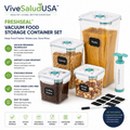 ViveSaludUSA™ FreshSeal Vacuum Food Storage Container Set